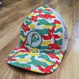 Puma Arnold Palmer Red, Yellow, and Green Camouflage Cap